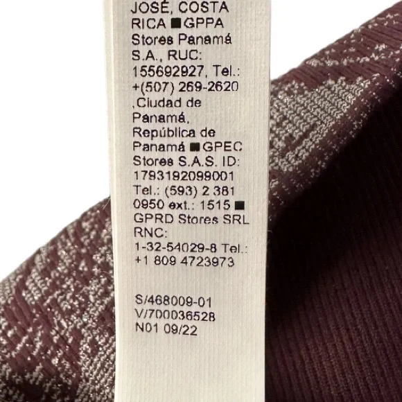 ATHLETA Aurora Shine Tight Spiced Cabernet Purple Grey Swirl Size XS - Picture 8 of 8